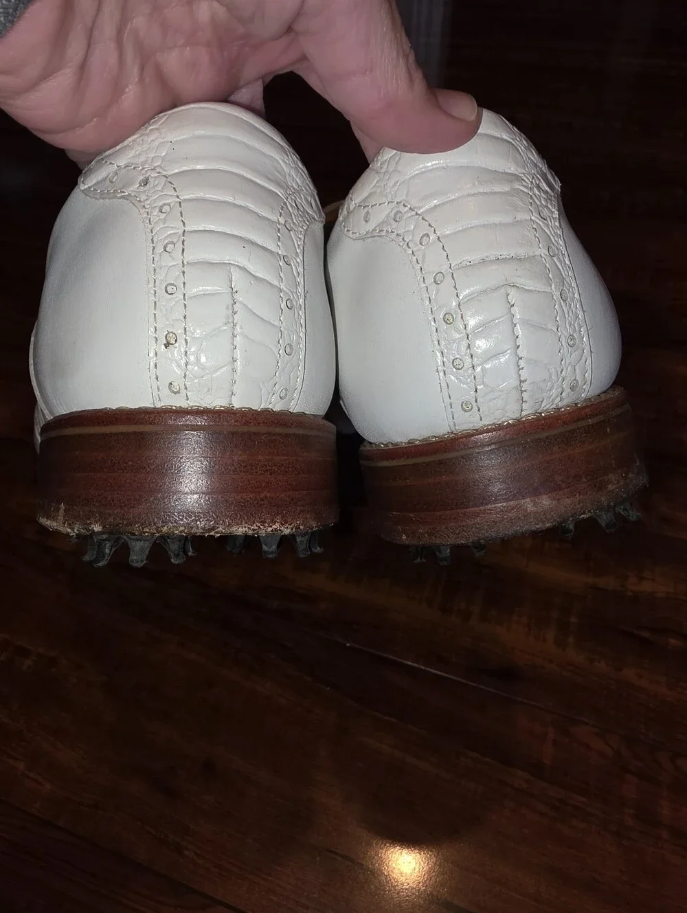 FootJoy 1857 White Leather Golf Shoes